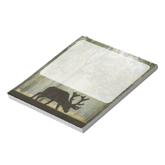 Bloc-note Illustration de l'orignal en forêt (Tourné)