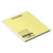 Bloc-note Illustration de l'ustensile de cuisine (Incliné)