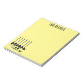 Bloc-note Illustration de l'ustensile de cuisine (Tourné)