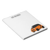 Bloc-note Illustration de micro-voiture (Incliné)