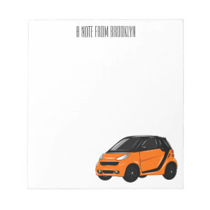 Bloc-note Illustration de micro-voiture