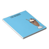 Bloc-note Illustration de milk-shake au chocolat (Incliné)