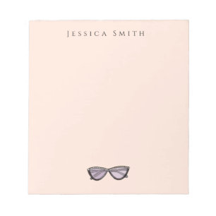 Bloc-note Illustration de mode avec verre solaire