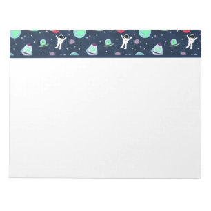 Bloc-note illustration de motif spatial