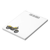 Bloc-note Illustration de moto Cruiser (Tourné)