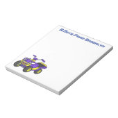 Bloc-note Illustration de moto Purple Quad (Tourné)