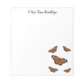 Bloc-note Illustration de papillon monarque (Devant)