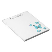 Bloc-note Illustration de papillons Morpho (Incliné)