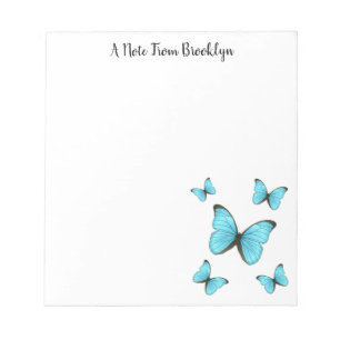 Bloc-note Illustration de papillons Morpho