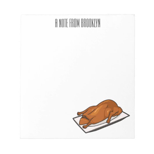 Bloc-note Illustration de Peking duck (Devant)