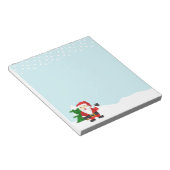 Bloc-note Illustration de Père Noël mignon pour Noël (Incliné)