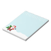 Bloc-note Illustration de Père Noël mignon pour Noël (Tourné)