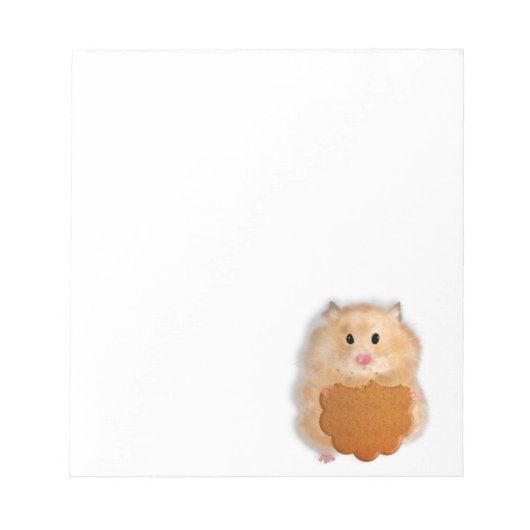 Bloc-note Illustration de personnage de hamster drôle (Devant)