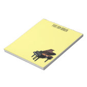 Bloc-note Illustration de piano (Tourné)