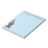 Bloc-note Illustration de plongée de loutre mignonne (Tourné)