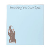 Bloc-note Illustration de plongée de loutre mignonne (Devant)