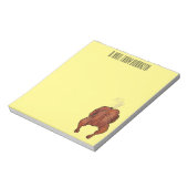 Bloc-note Illustration de poulet rôti (Tourné)