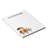 Bloc-note Illustration de pousse-pousse pédicab (Incliné)