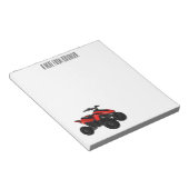 Bloc-note Illustration de Quad bike atv (Incliné)