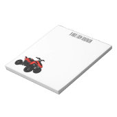 Bloc-note Illustration de Quad bike atv (Tourné)