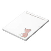 Bloc-note Illustration de renard blanc mignon bébé (Tourné)