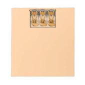 Bloc-note Illustration de renards Art Nouveau | Faune forest (Devant)