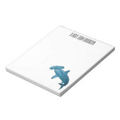 Bloc-note Illustration de requin marteau (Tourné)