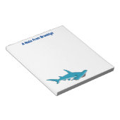 Bloc-note Illustration de requin marteau (Incliné)