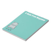 Bloc-note Illustration de saut en hippo mignon (Tourné)