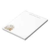 Bloc-note Illustration de serre du jardinier Nom personnalis (Tourné)