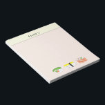 Bloc-note Illustration de Sushi Kawaii personnalisée<br><div class="desc">Le Kawaii Sushi mignon Illustration Le bloc-notes personnalisé est un article de papeterie charmant et délicieux conçu pour apporter une touche de délicatesse à votre prise de notes quotidienne et à votre organisation. J'ai illustré ce bloc-notes qui comporte une collection de dessins adorables inspirés du style artistique japonais populaire connu...</div>