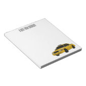 Bloc-note Illustration de taxi (Incliné)