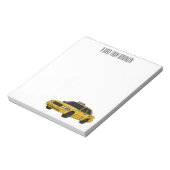 Bloc-note Illustration de taxi (Tourné)