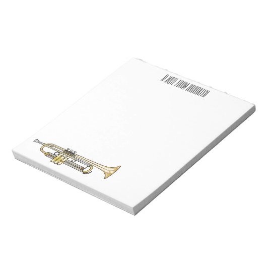 Bloc-note Illustration de trompette (Tourné)