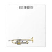 Bloc-note Illustration de trompette (Devant)