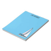 Bloc-note Illustration de voilier (Tourné)