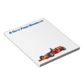 Bloc-note Illustration de voitures de course à grande vitess (Incliné)