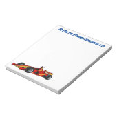 Bloc-note Illustration de voitures de course à grande vitess (Tourné)