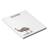 Bloc-note Illustration d'Emu bird (Incliné)