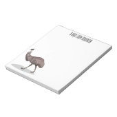 Bloc-note Illustration d'Emu bird (Tourné)