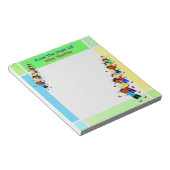 Bloc-note Illustration d'enfants d'école mignons pour bloc-n (Incliné)