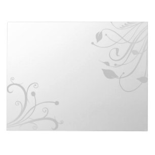 Bloc-note Illustration des formes florales élégantes - Bloc-