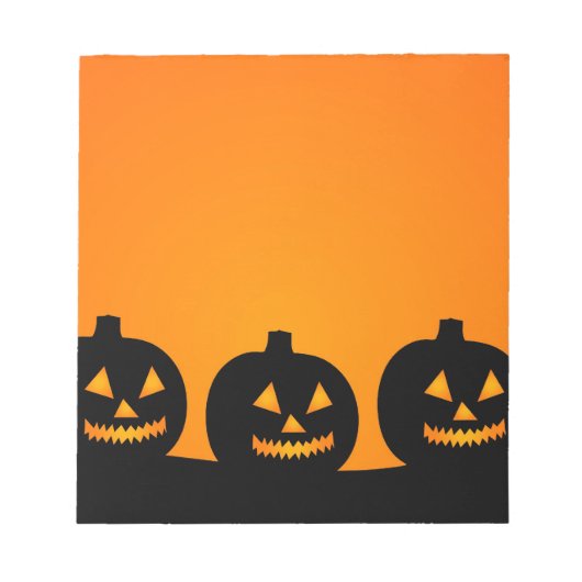 Bloc-note Illustration d'Halloween (Devant)