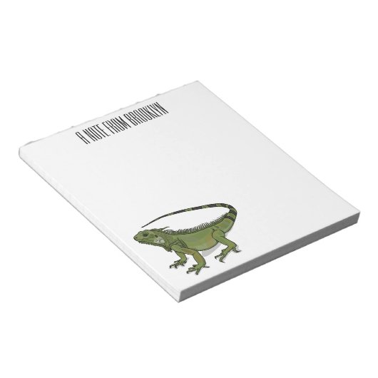 Bloc-note Illustration d'Iguana (Incliné)