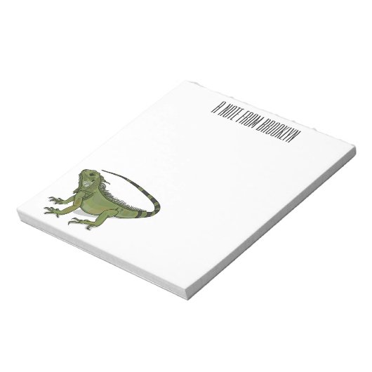 Bloc-note Illustration d'Iguana (Tourné)