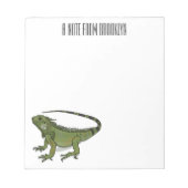 Bloc-note Illustration d'Iguana (Devant)