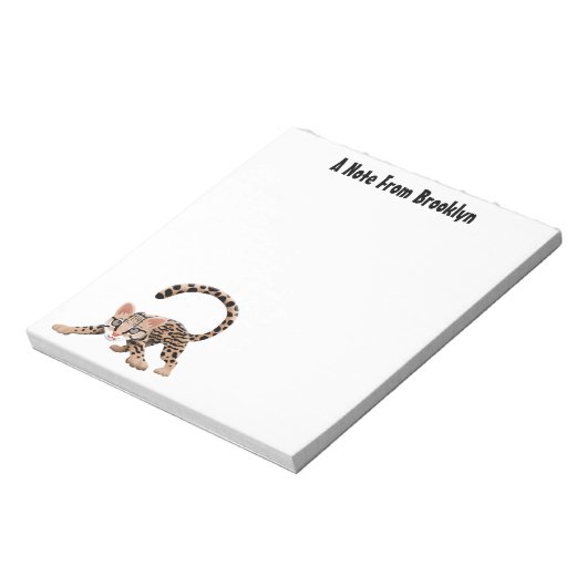 Bloc-note Illustration d'ocelot mignon (Tourné)