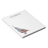 Bloc-note Illustration d'oiseau de caille de montagne (Incliné)