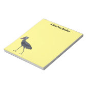 Bloc-note Illustration d'oiseau de cordonnier (Tourné)