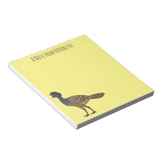 Bloc-note Illustration d'oiseau de curassow (Incliné)